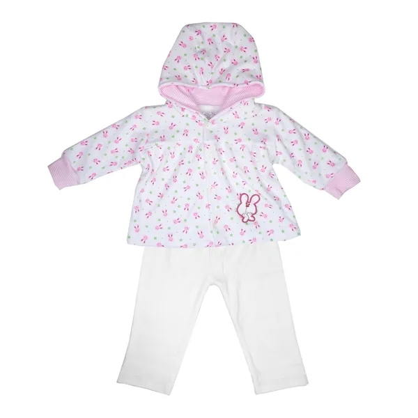 Conjunto de Niña 2 Piezas Bebu / Blanco/Rosado